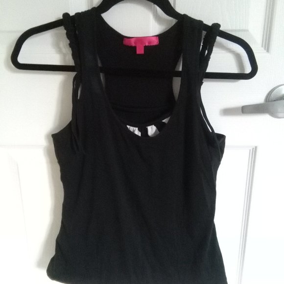 Almost Famous Black Layered Tank Top - Picture 3 of 6